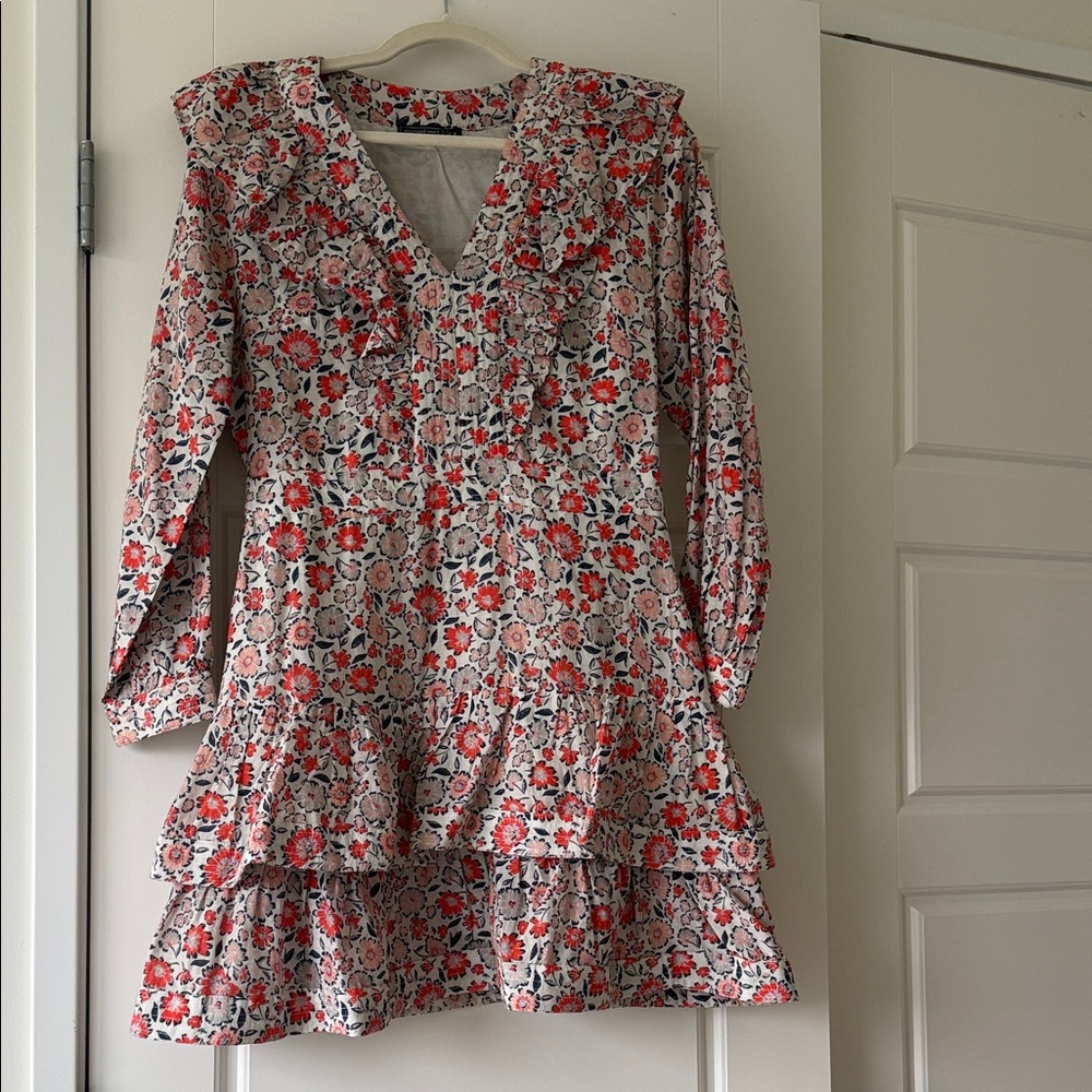 Vineyard Vines Ivy Floral Tiered Silk Dress